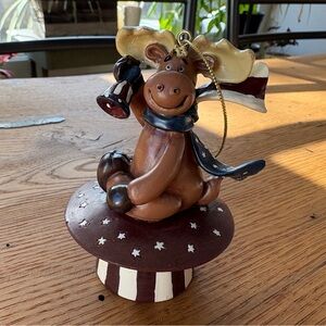 Patriotic American Moose Ornament